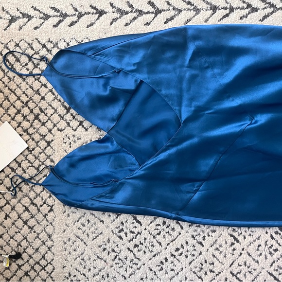 Cerulean Blue Slip Dress in Small - Picture 4 of 5